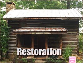 Historic Log Cabin Restoration  Booth, Alabama